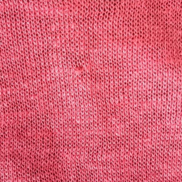 Eileen Fisher Coral Pink Pure Linen Cardigan - Picture 5 of 5